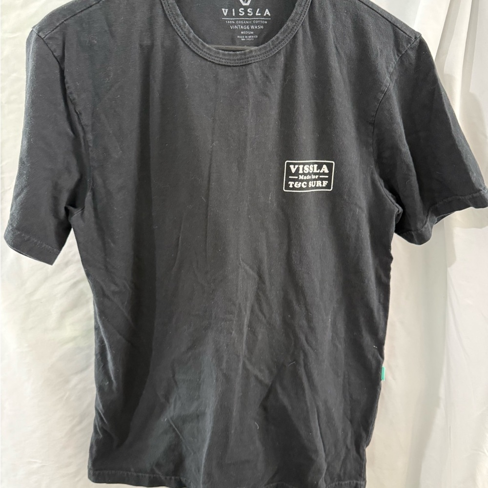 💯% Cotton Black Vissla T&C Surf Mens Black M T-shirt with a relaxed fit